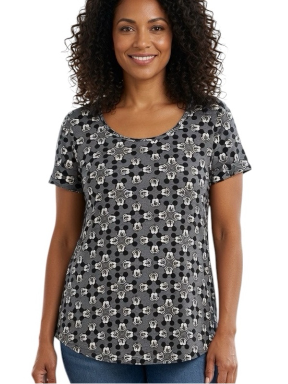 LULAROE x DISNEY: NWT Mickey Mouse Kaleidoscope Faces T-Shirt - Size Medium